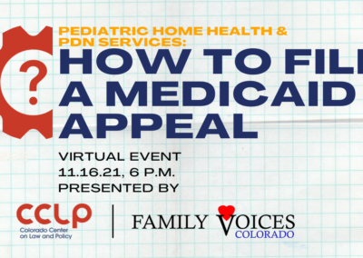 Intro to Medicaid Appeals for Pediatric Home Health PDN Services (recorded webinar)