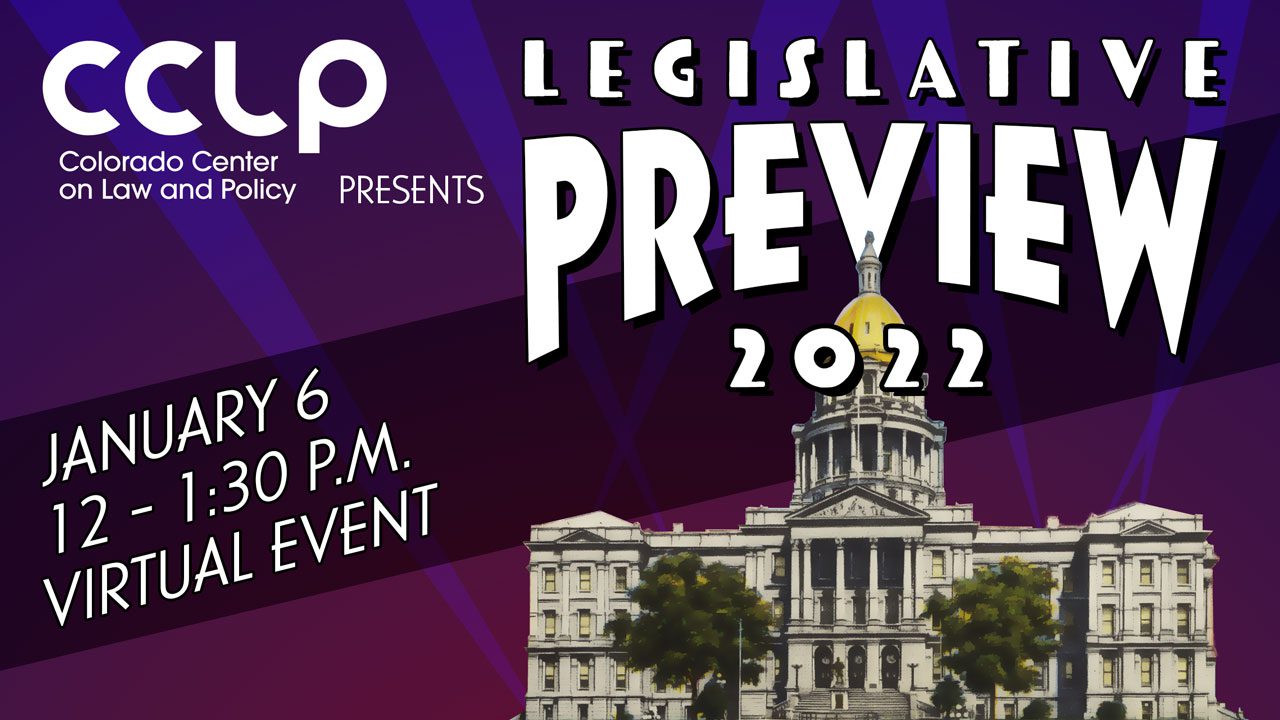 CCLP Legislative Preview 2022, January 6, 12 - 1:30 p.m. virtual event