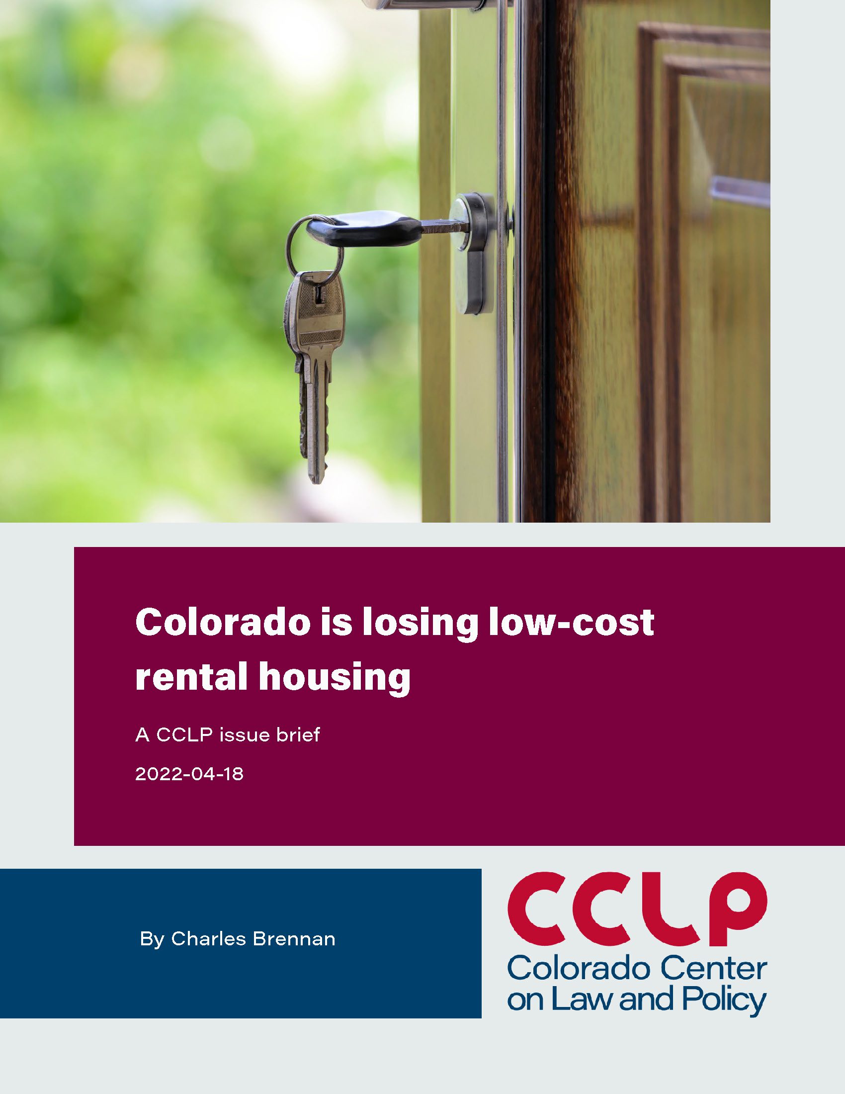 Issue Brief cover for Low-Cost Rental Housing in Colorado