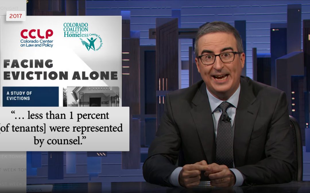 Last Week Tonight dives into rent hikes and evictions in Denver, nationwide