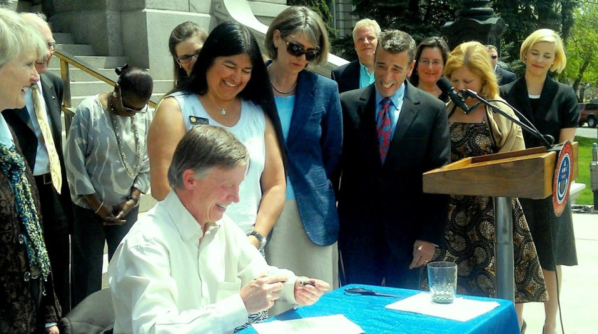 Governor Hickenlooper signed SB-200 into law on May 13, 2013.